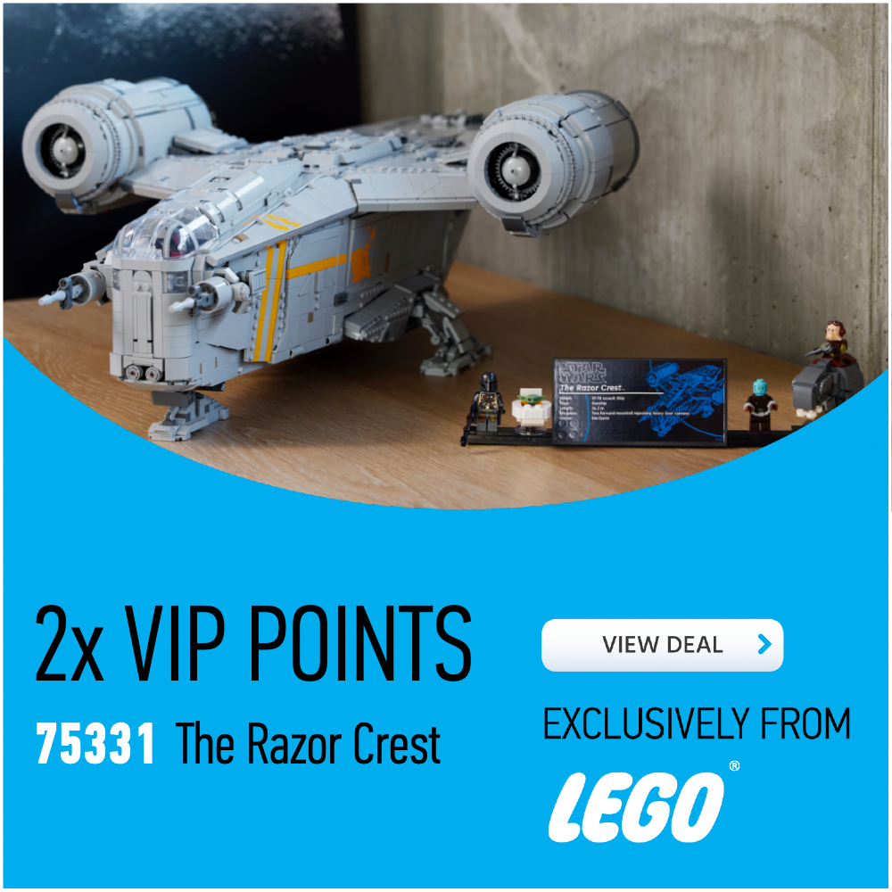 75331 The Razor Crest LEGO deal card 2x VIP points