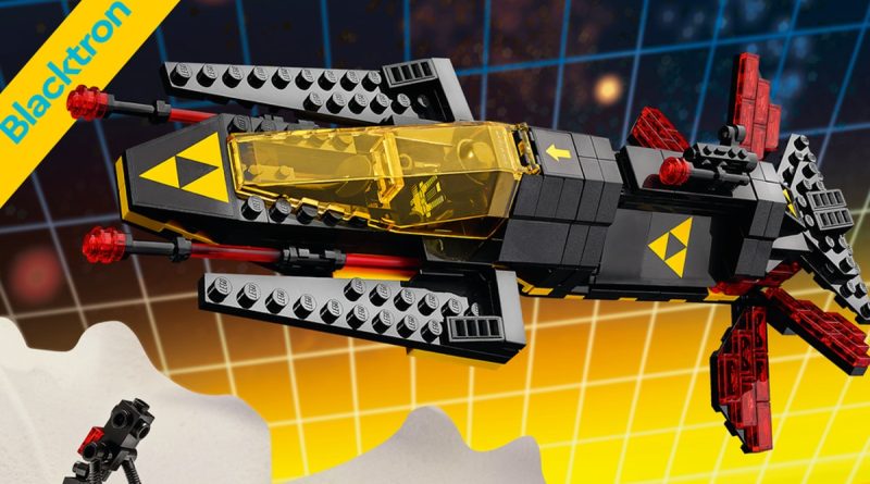 Scatola GWP dell'incrociatore Blacktron LEGO 40580 art In primo piano