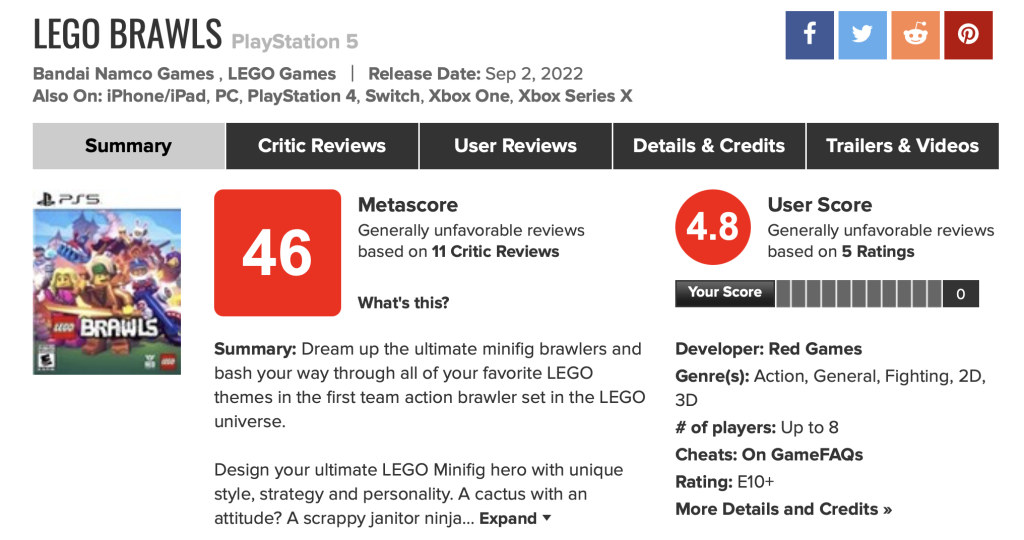Metacritic publica lista dos jogos mais bem avaliados de Switch em