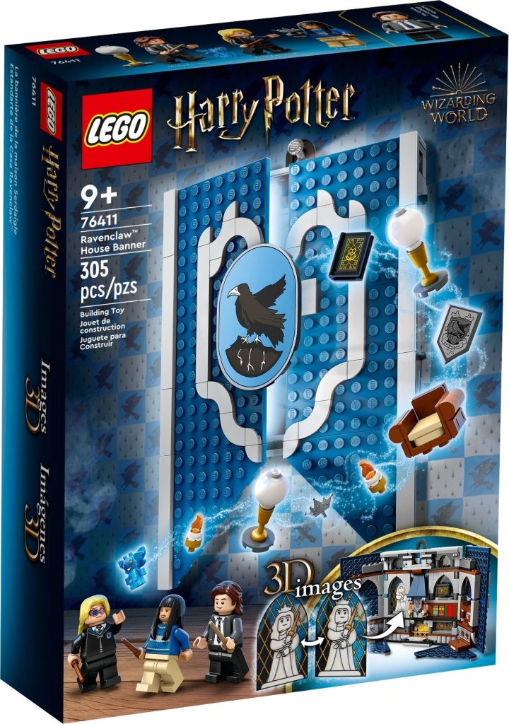 LEGO Harry Potter 76411 Fronte della scatola dello stendardo della casa di Corvonero