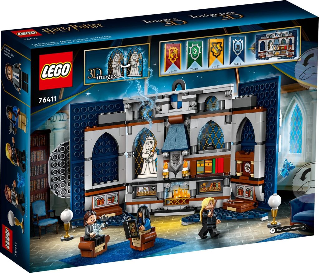 LEGO Harry Potter 76411 Ravenclaw House Banner Box Rear