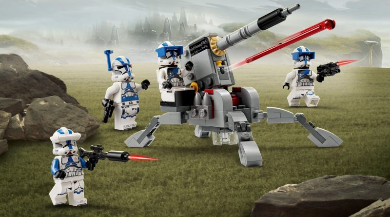 LEGO Star Wars 75345 Confezione da battaglia 501st Clone Troopers art In primo piano