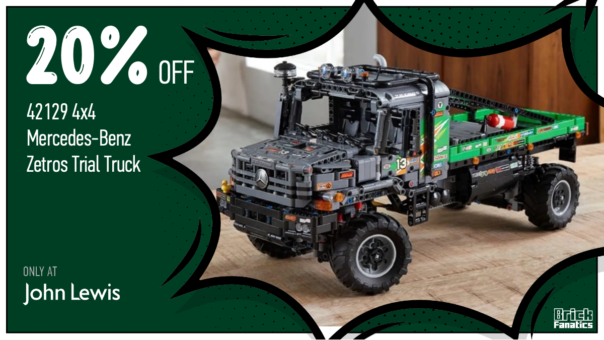 John Lewis 42129 4x4 MercedesBenz Zetros Trial Truck LEGO