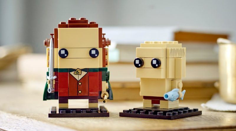 LEGO Il Signore degli Anelli BrickHeadz 40630 Lo stile di vita di Frodo e Gollum in primo piano