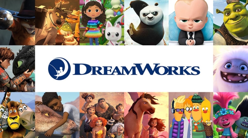 Logo Dreamworks in primo piano