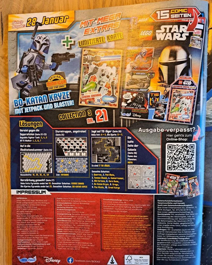 JANSPRYMR LEGO Star Wars magazine Issue 92 preview