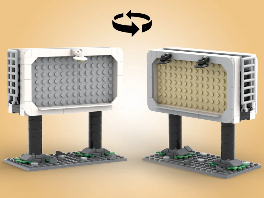 LEGO Ideas Test Lab Double Sided Billboard or Frame
