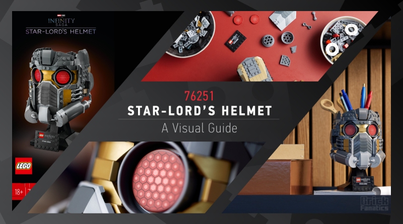 LEGO Marvel 76251 Star Lords Helmet visual guide featured