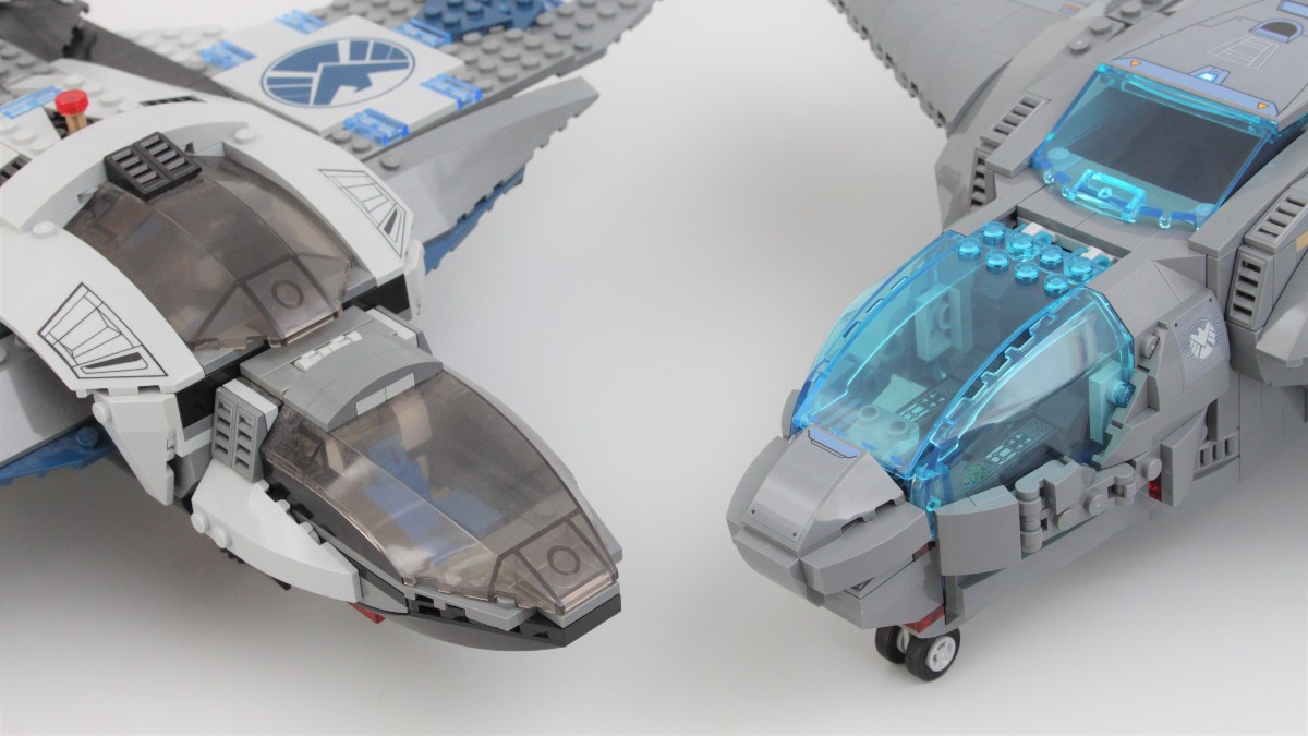 Comparing years LEGO Marvel Avengers Quinjet