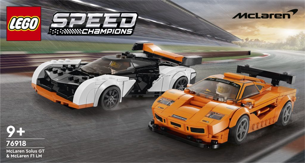 LEGO Speed Champions 76918 McLaren Solus GT McLaren F1 LM scatola anteriore
