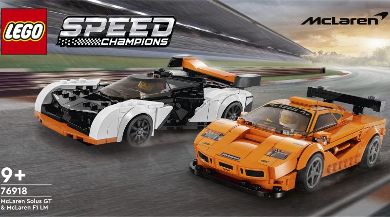 LEGO Speed Champions 76918 McLaren Solus GT McLaren F1 LM box front