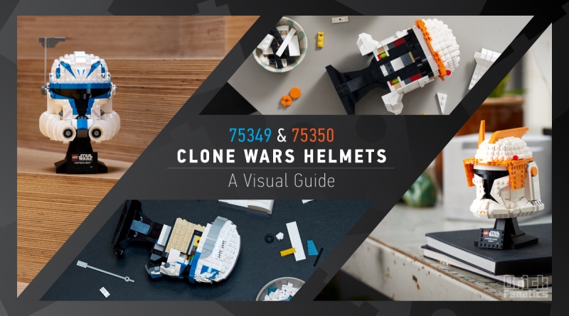 LEGO Star Wars 75349 Captain Rex Helmet 75350 Clone Commander Cody Helmet visual guide featured