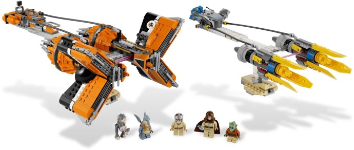 LEGO Star Wars 7962 Anakin Skywalker and Sebulbas Podracers