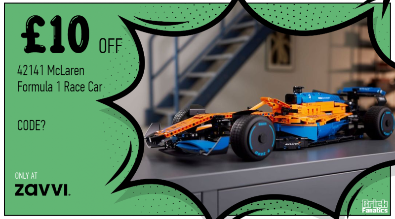 LEGO Technic 42141 Formula 1 race car zavvi 10 off featured
