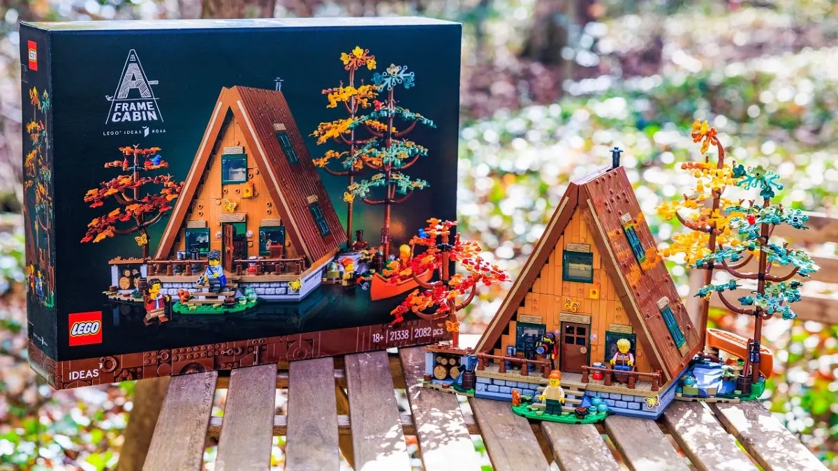 First LEGO Ideas 21338 A-Frame Cabin reviews land online