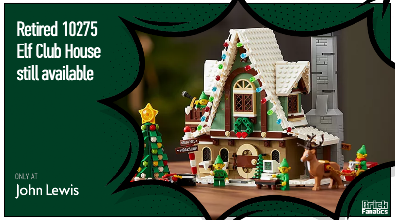 LEGO 10275 Elf Club House John Lewis en stock en vedette