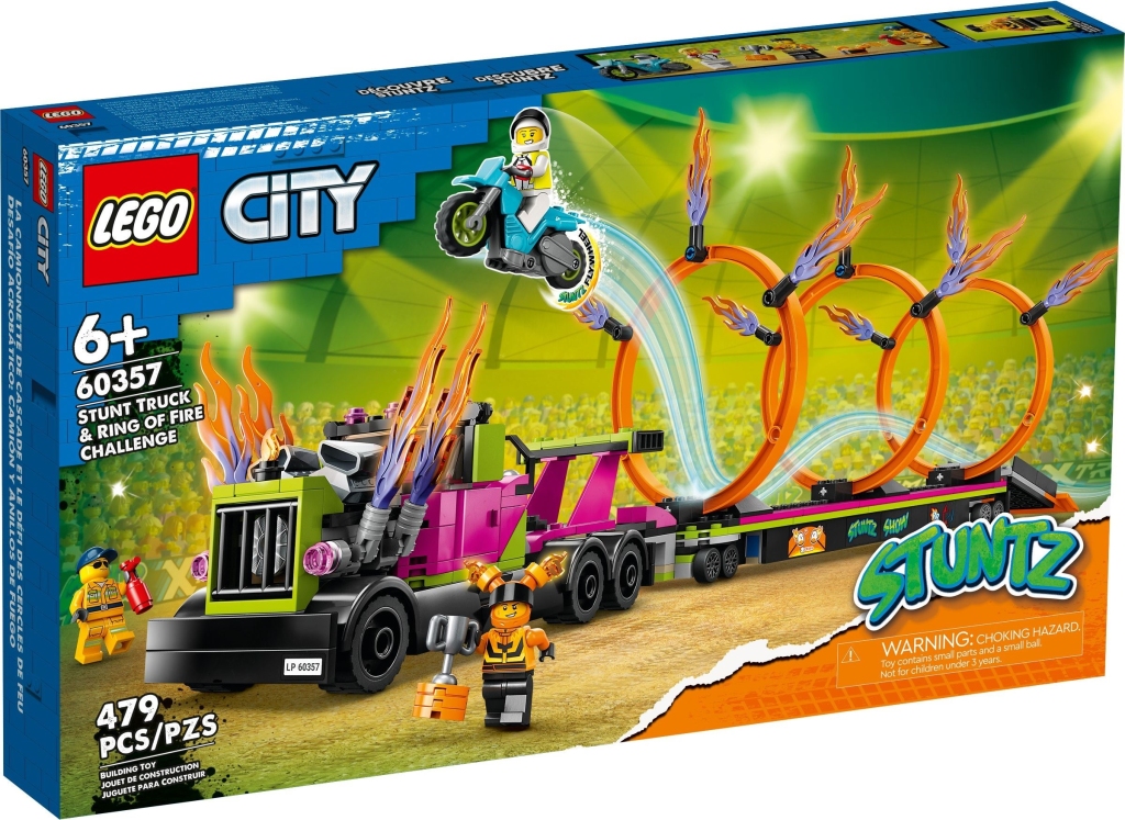 LEGO City 60357 Scatola Stunt Truck Ring of Fire Challenge