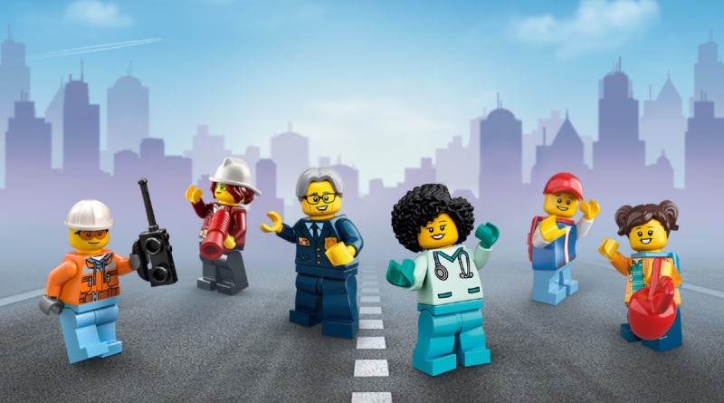 LEGO City characters featured