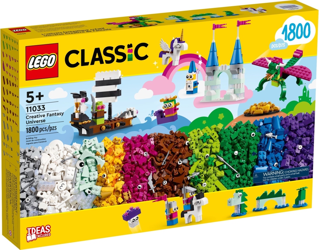 LEGO Classic 11033 Scatola dell'universo di fantasia creativa