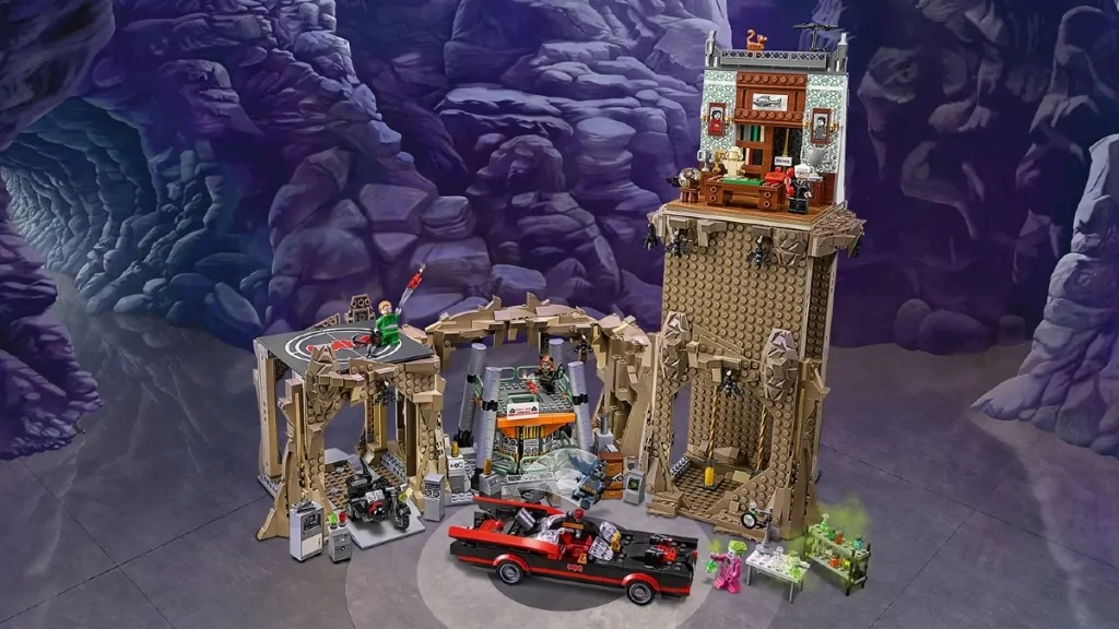 Lego DC 76052 Classic Chiave della bat-caverna della serie TV art In primo piano