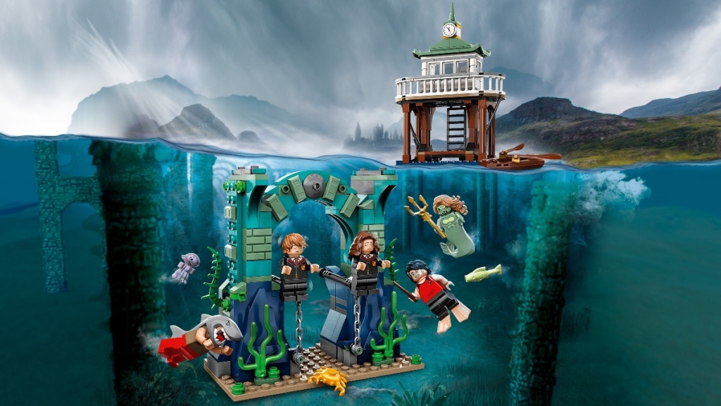 LEGO Harry Potter 76420 Torneo Tremaghi La chiave del Lago Nero art In primo piano