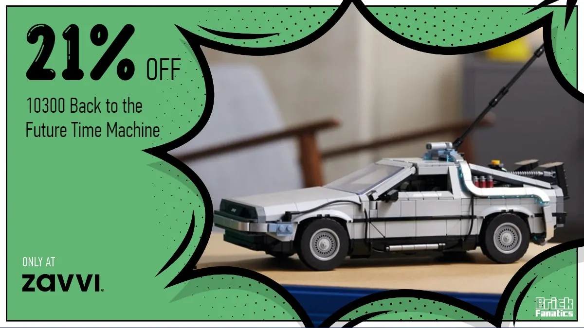 Zavvi slashes price of LEGO 10300 Back to the Future Time Machine