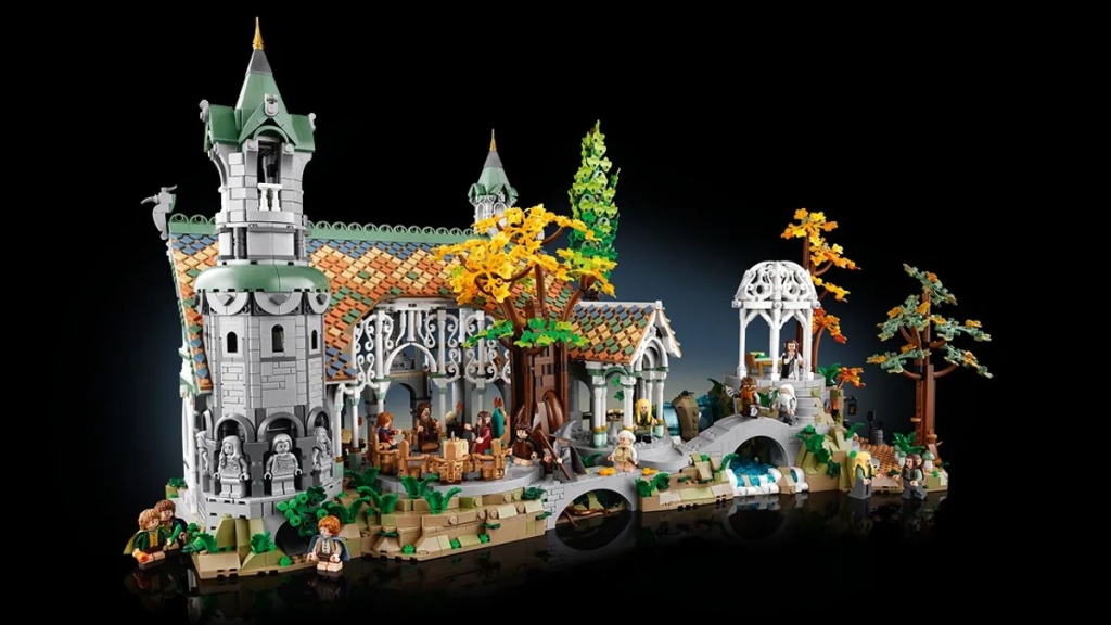 LEGO Icons 10316 The Lord of the Rings Rivendell black background featured