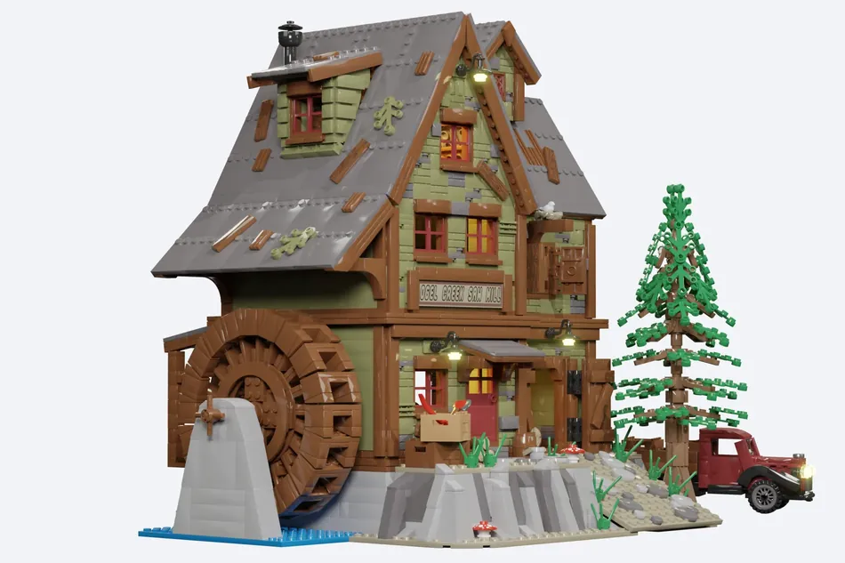 LEGO Ideas OGEL CREEK SAW MILL 12