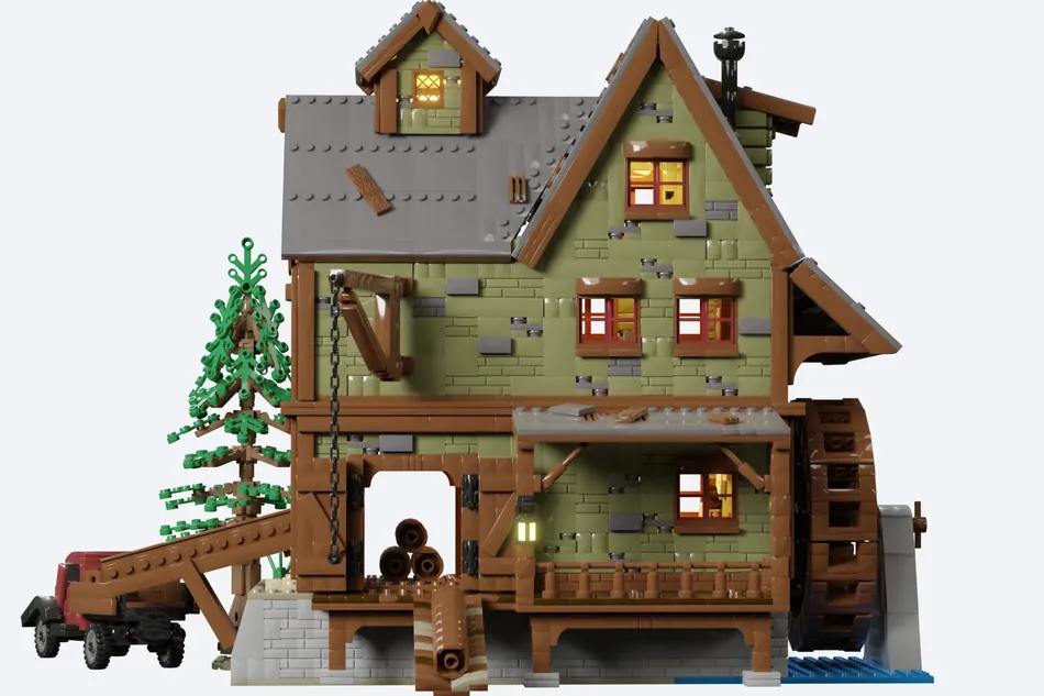 LEGO Ideas OGEL CREEK SAW MILL 4