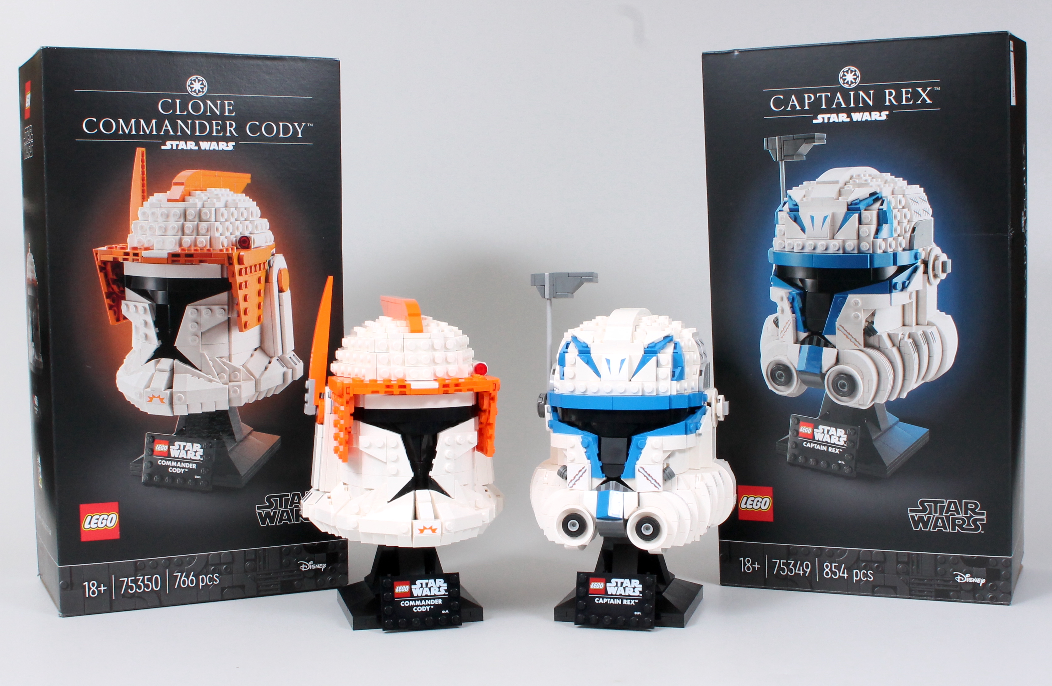 LEGO Star Wars 75349 Captain Rex Helmet 75350 Clone Commander Cody Helmet review comparison-2