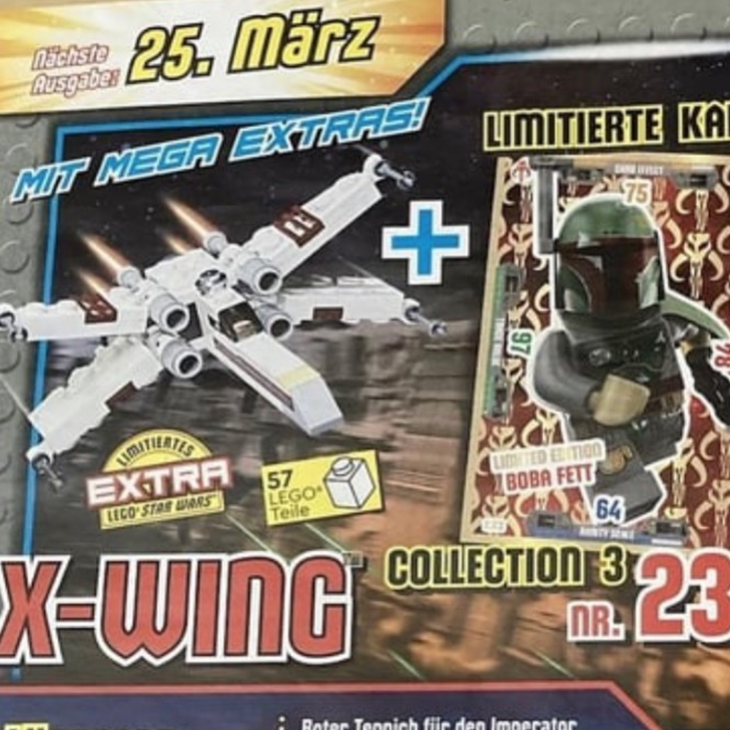 område sorg At LEGO Star Wars magazine to include free X-wing Fighter model