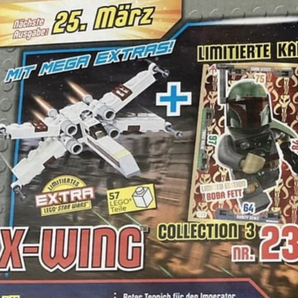 LEGO Star Wars magazine X wing model