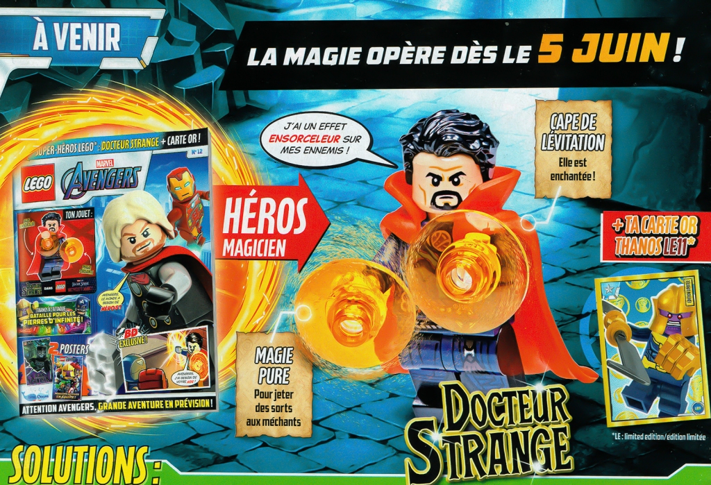 HOTH BRICKS LEGO Marvel Avengers magazine June 2023 Doctor Strange minifigure preview