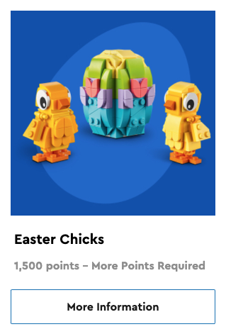 LEGO 40527 Easter Chicks VIP reward