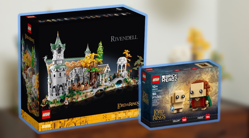 LEGO Icons 10316 Il Signore degli Anelli Rivendell BrickHeadz 40630 Frodo Gollum
