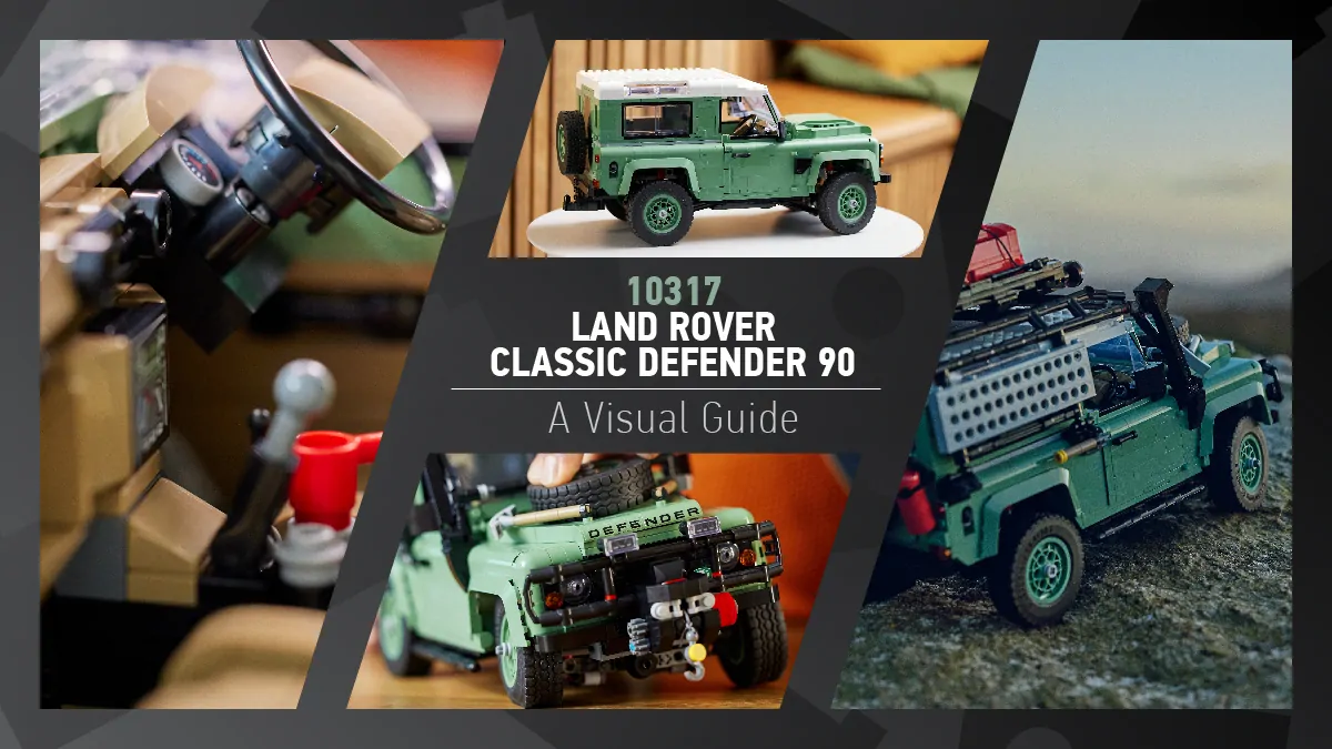 LEGO Ícones 10317 Land Rover Classic Tour visual do Defender 90