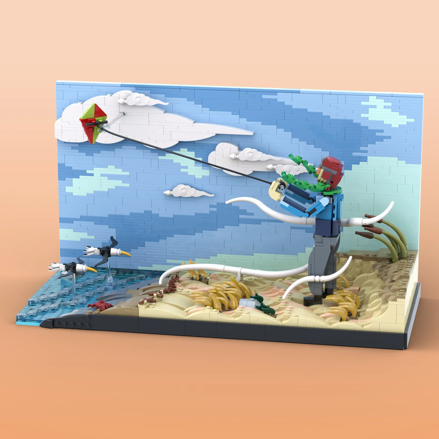 LEGO Ideas Un desafío de Frame Cabin Windy Beach Kiting