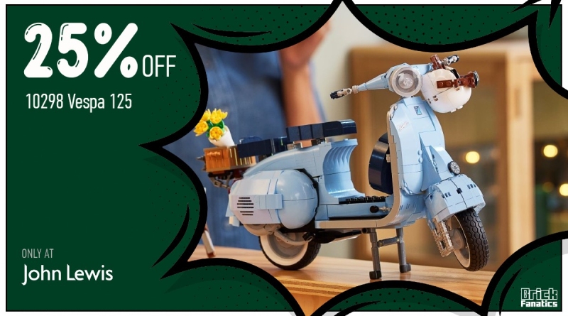 LEGO John Lewis icons 10298 Vespa 125 25 off featured