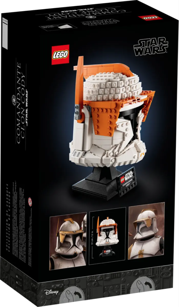 LEGO Star Wars 75350 Clone Commander Cody Helmet box back