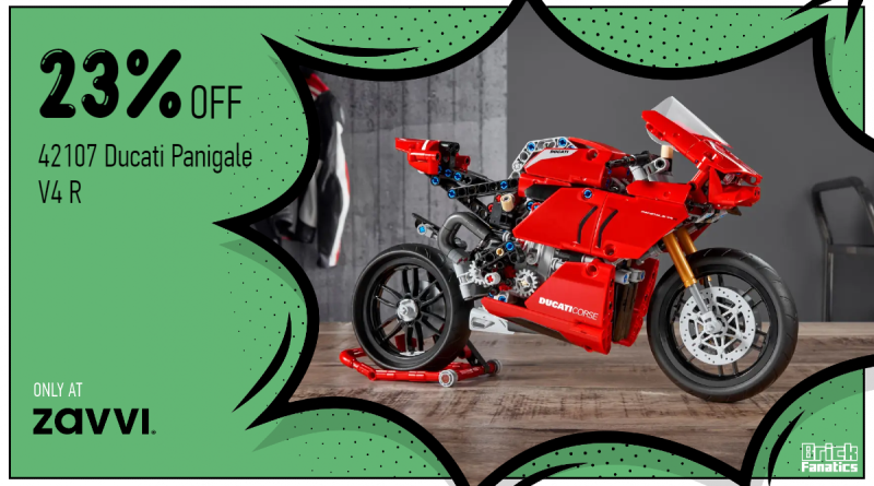 LEGO Technic 42107 Ducati Panigale 23 off zavvi featured