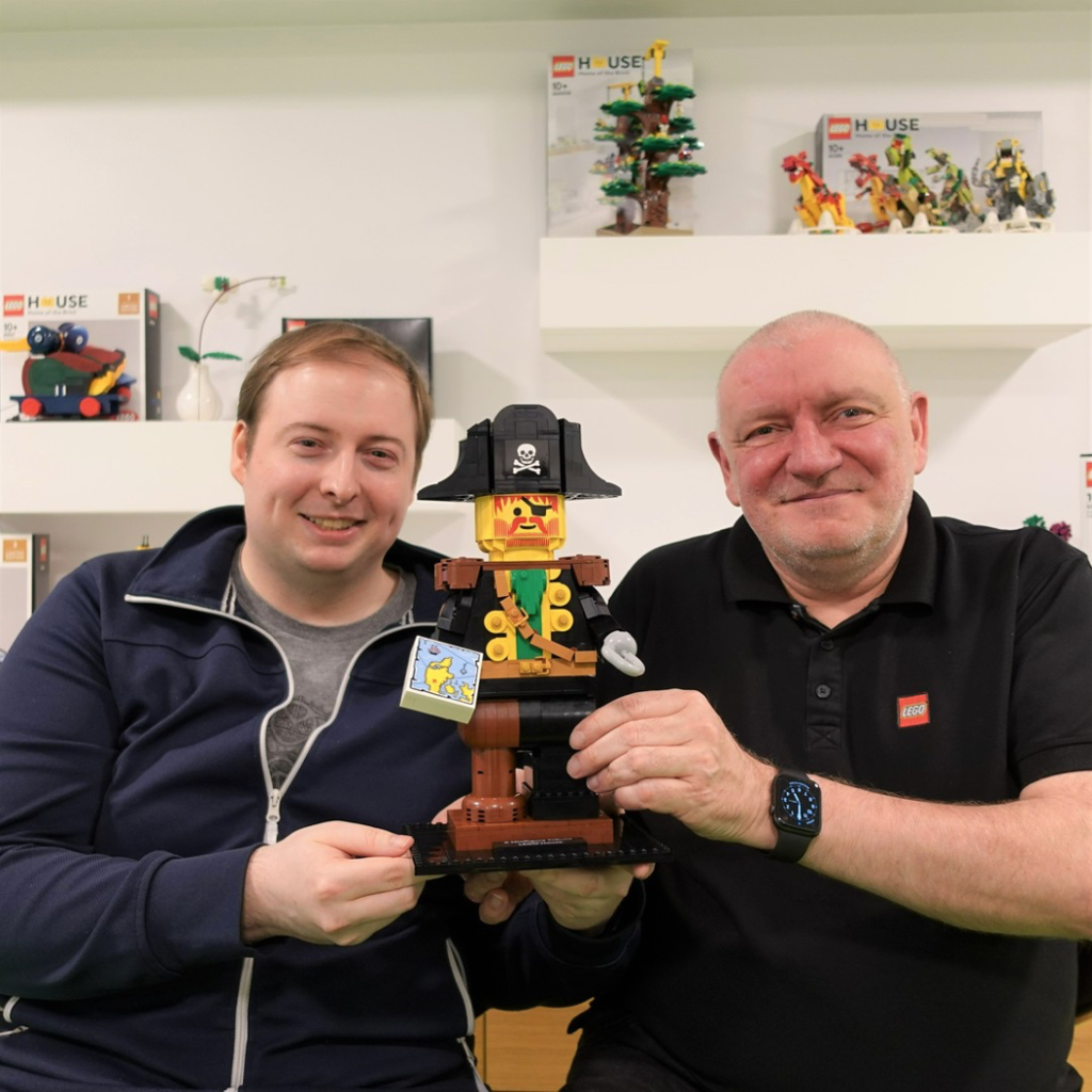 LEGO designers Stuart Harris and Markus Rollbuhler