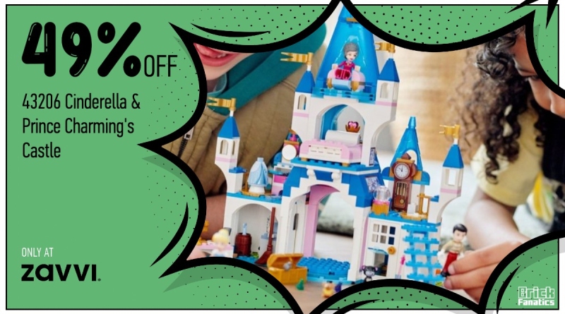 LEGO Disney 43206 Cinderella Prince Charmings Castle Zavvi featured