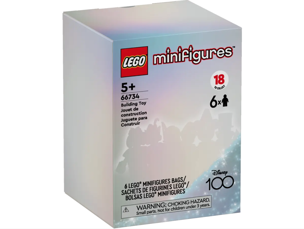 LEGO Disney 66734 Minifigures Disney 100 6 Pack box front