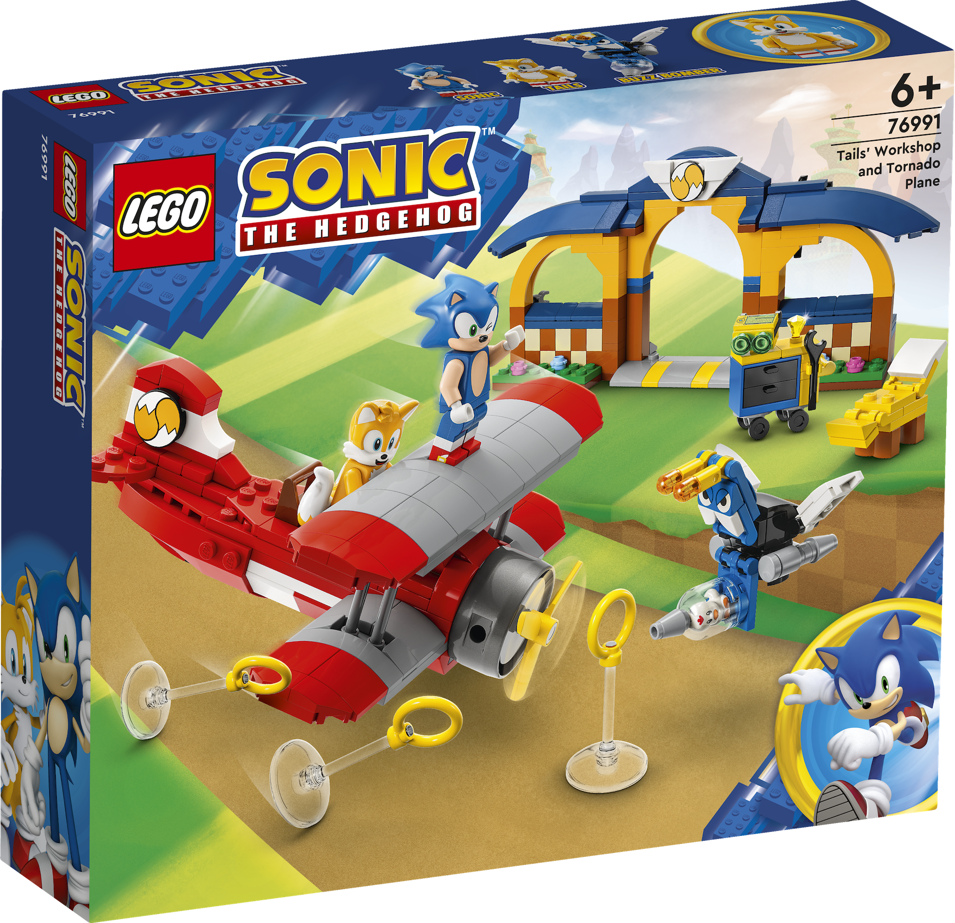 LEGO Sonic the Hedgehog 76991 Tails Workshop and Tornado Plane 1