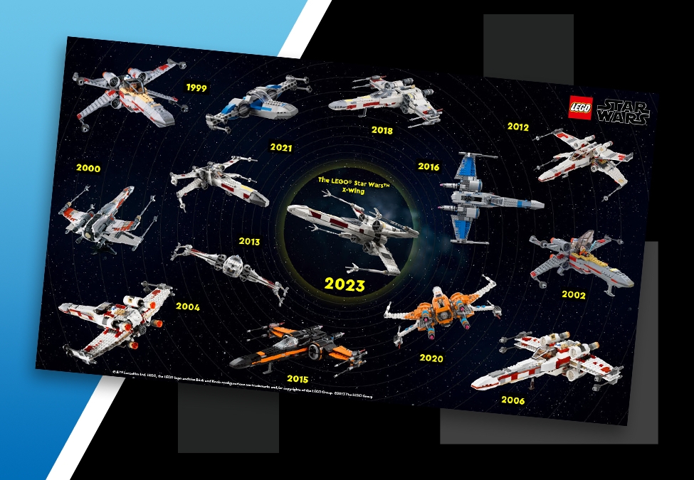 LEGO Star Wars VIP reward X wing poster May the 4th 2023