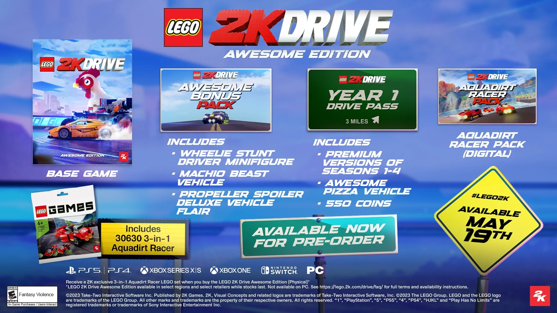 lego 2k drive awesome edition contents updated