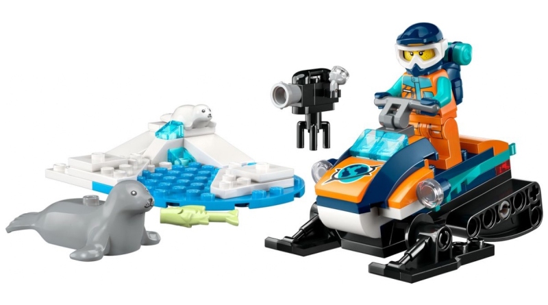 LEGO City 60376 Arctic Snowmobile destacados