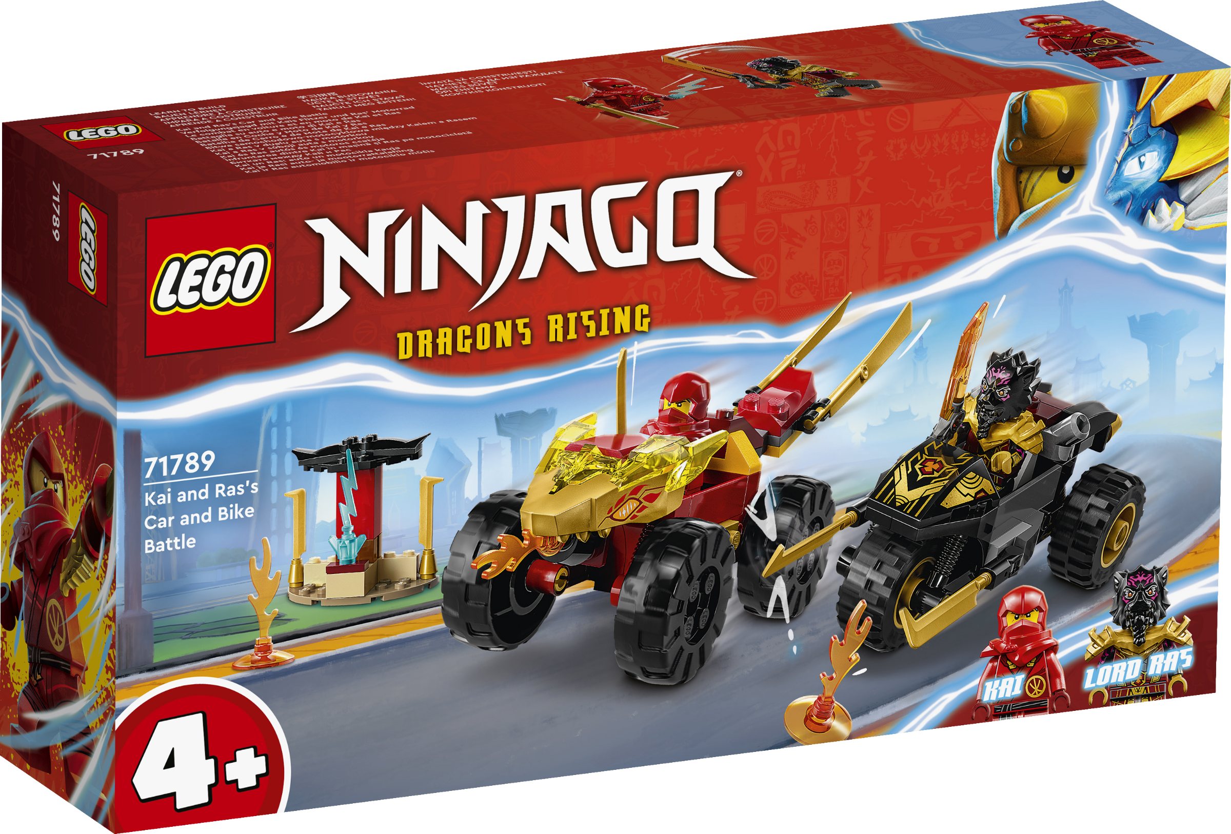 LEGO NINJAGO 71789 Kai und Rass Auto- und Fahrradkampf 1