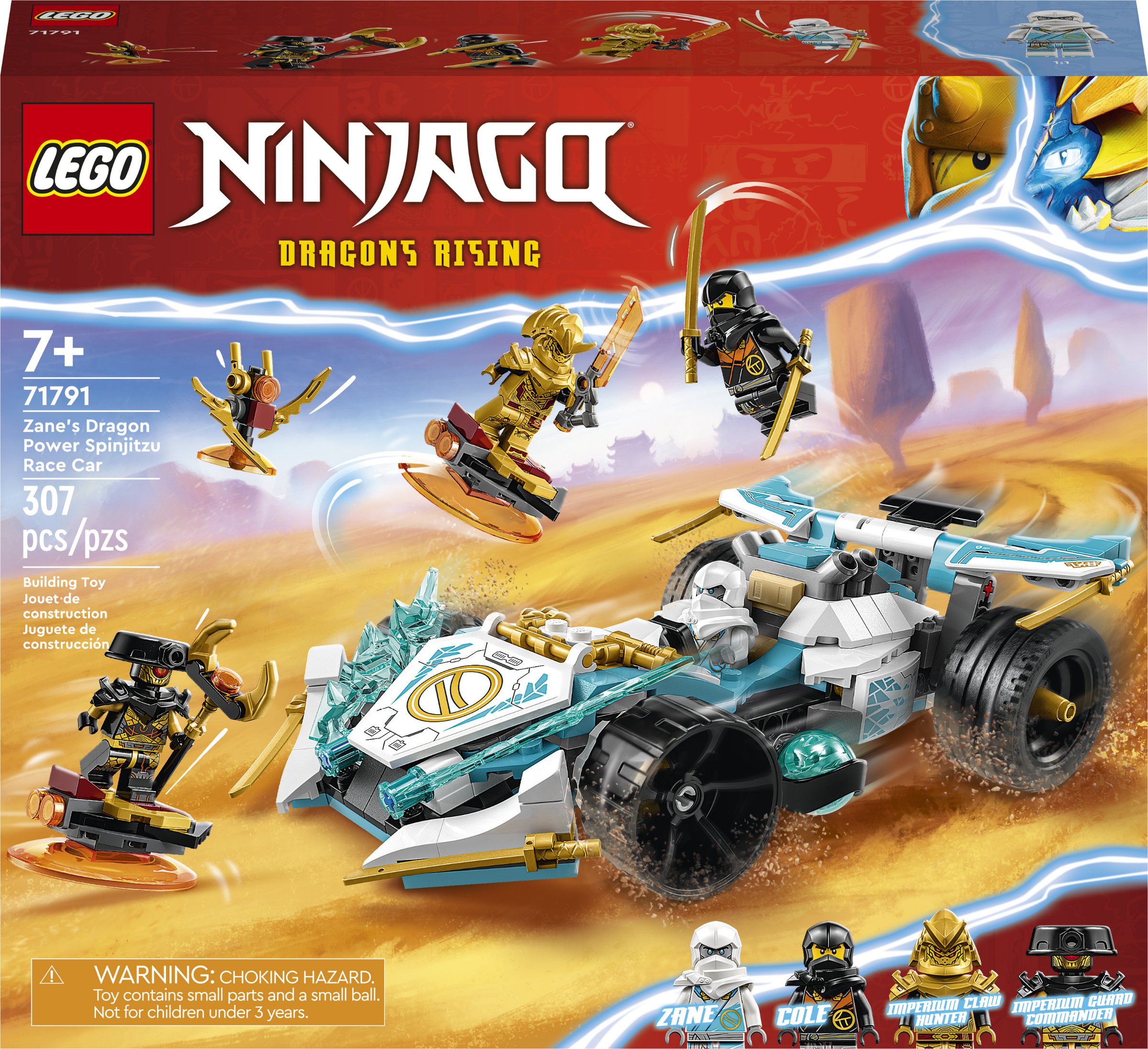 LEGO NINJAGO 71791 Zanes Dragon Power Spinjitzu Race Car 1