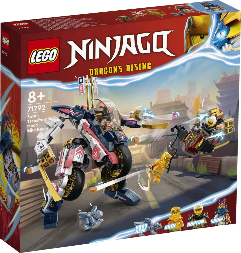 New NINJAGO piece makes for a perfect LEGO Batman accessory 5 LEGO NINJAGO 71792 Soras Transforming Mech Bike Racer 1